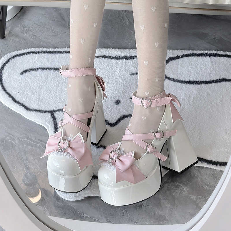 Bows Round Toe Coquette Shoes