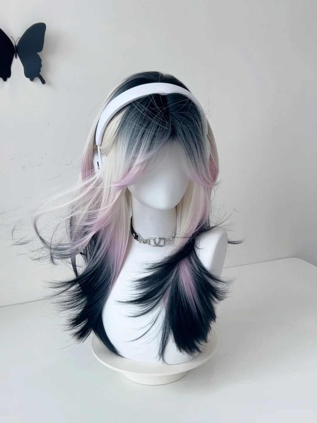 Pink-purple Gradient Wig