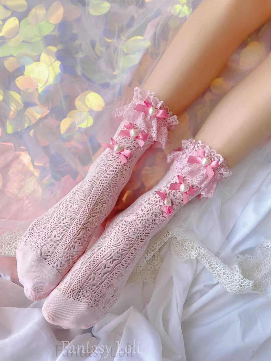 Lolita Lace Bow Socks
