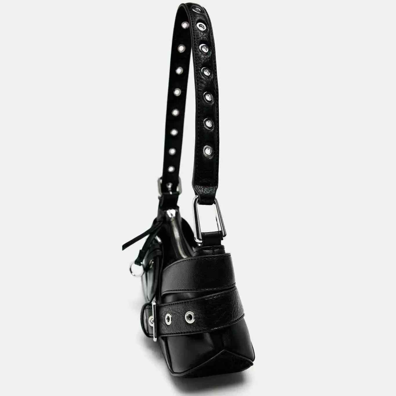 Grunge Motorcycle Baguette Bag