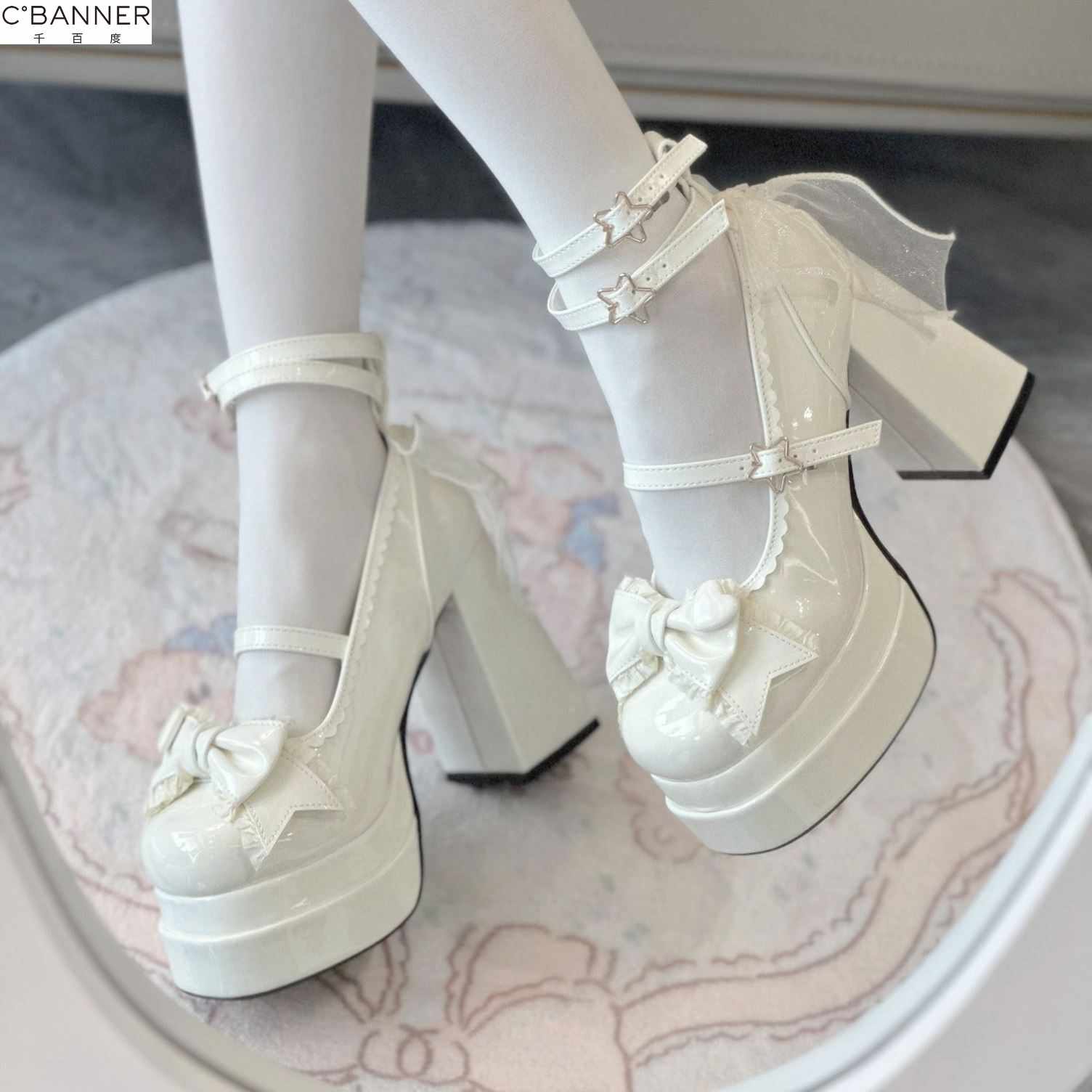 Bows Lolita Mary Jane Shoes