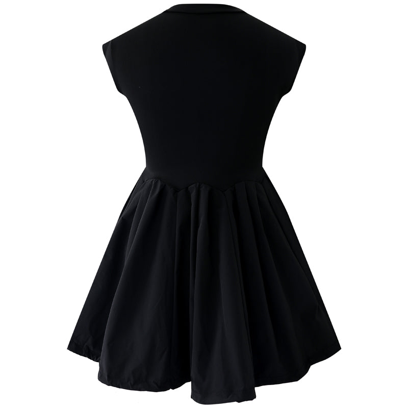 Ballet Drawstring Dark Coquette Dress