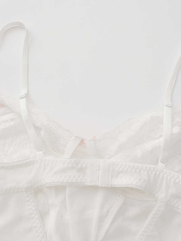 Bows Lace Suspender Nightgown