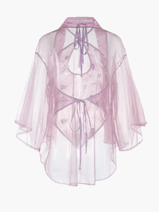 Pink Hollow Bellyband Nightgown