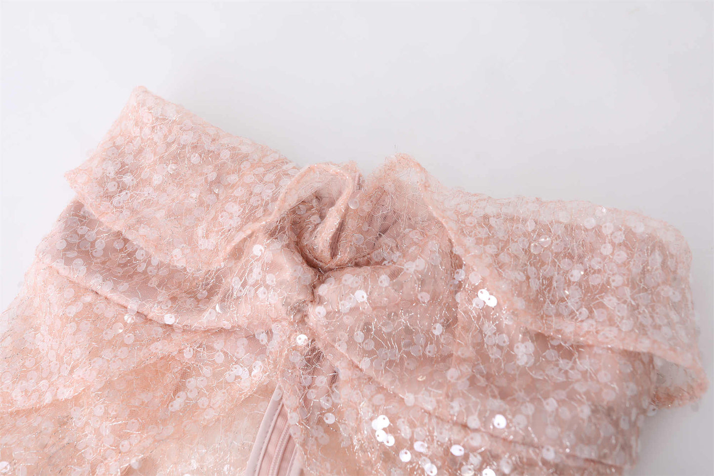 Pink Sequined Fishtail Suit