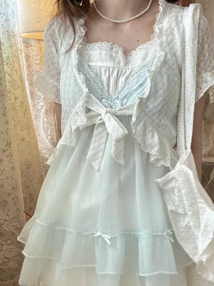Vintage Baby Blue Skirt Three-piece Suit