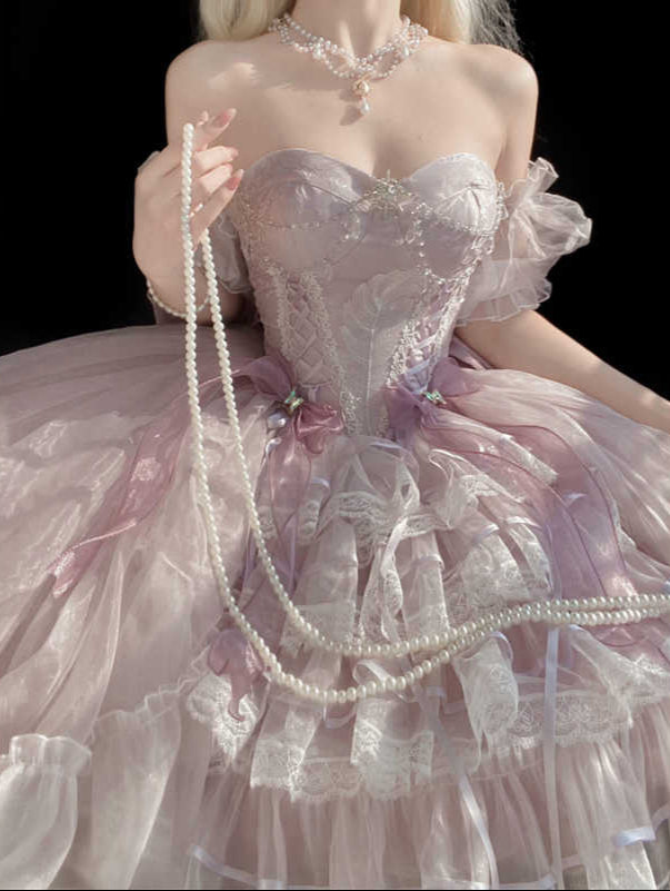 Purple Stars Lolita Princess Dress