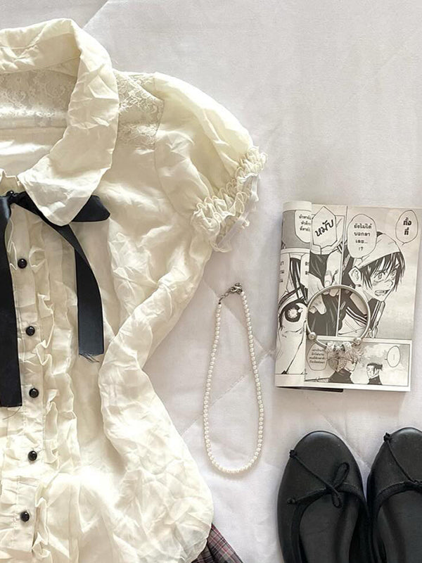 vintage doll collar shirt