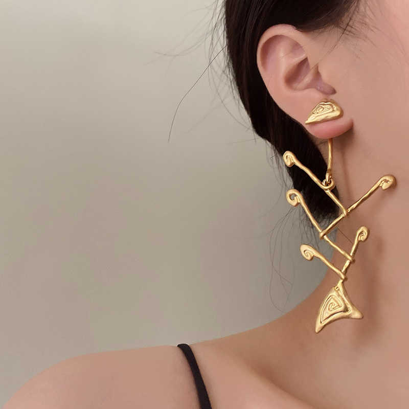 Fishbone Exaggerated Earrings