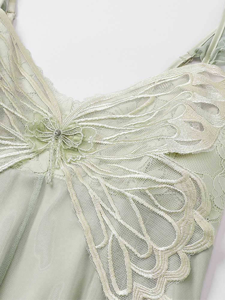 Butterfly Mesh Lace Nightgown