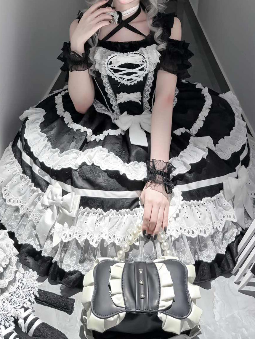 Lolita Lace Ruffled Dress