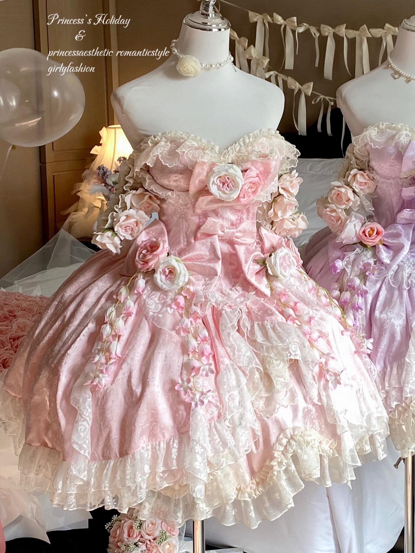 roses princess lace dress