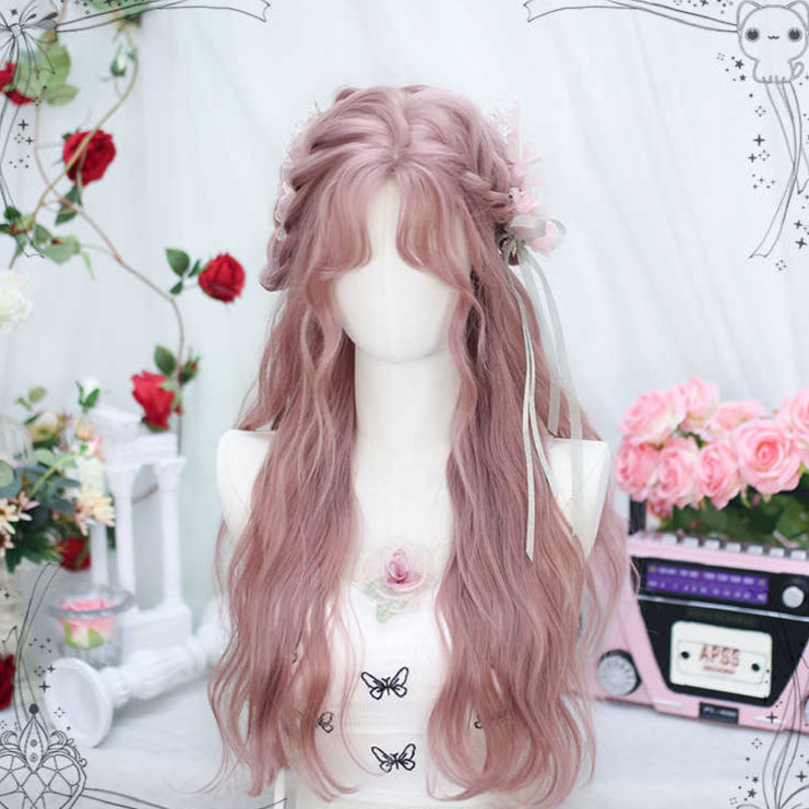 "Spring Sakura" Pink Long Curly Wig