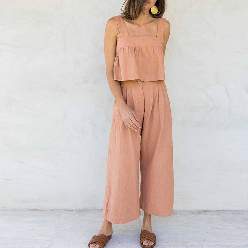 Summer Linen Crop Top
