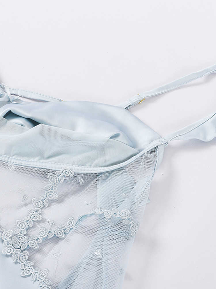 Backless Lace Ice Silk Pajamas