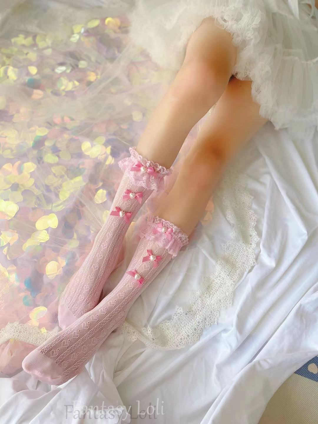 Lolita Lace Bow Socks