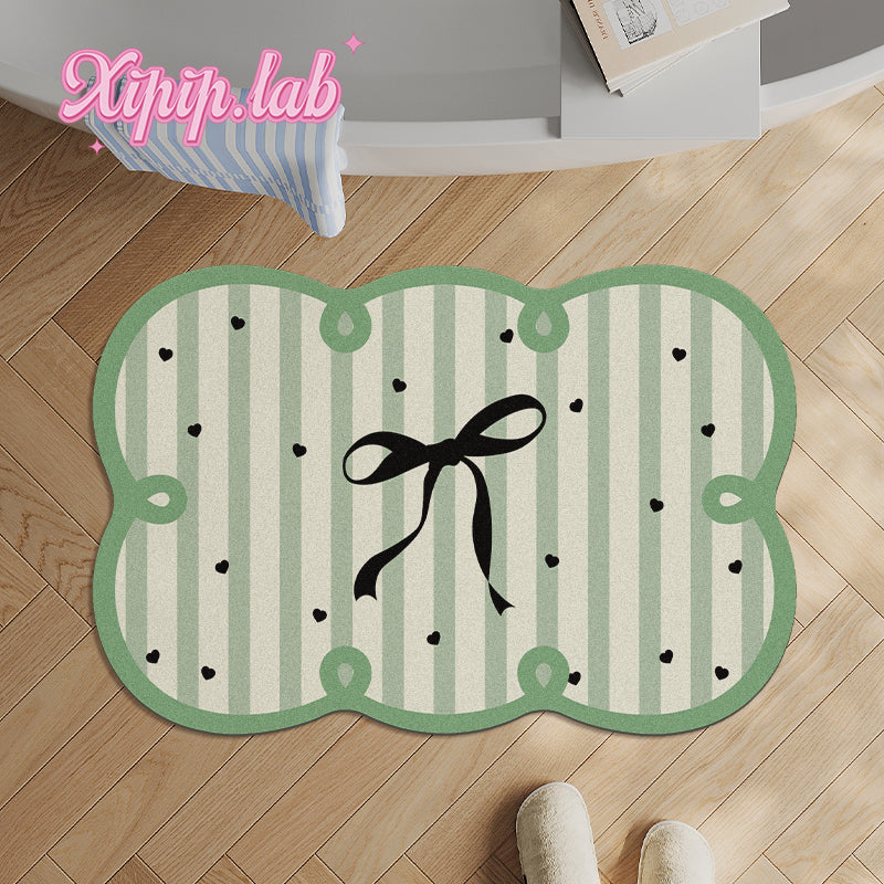 bow bathroom absorbent quick-drying floor mat