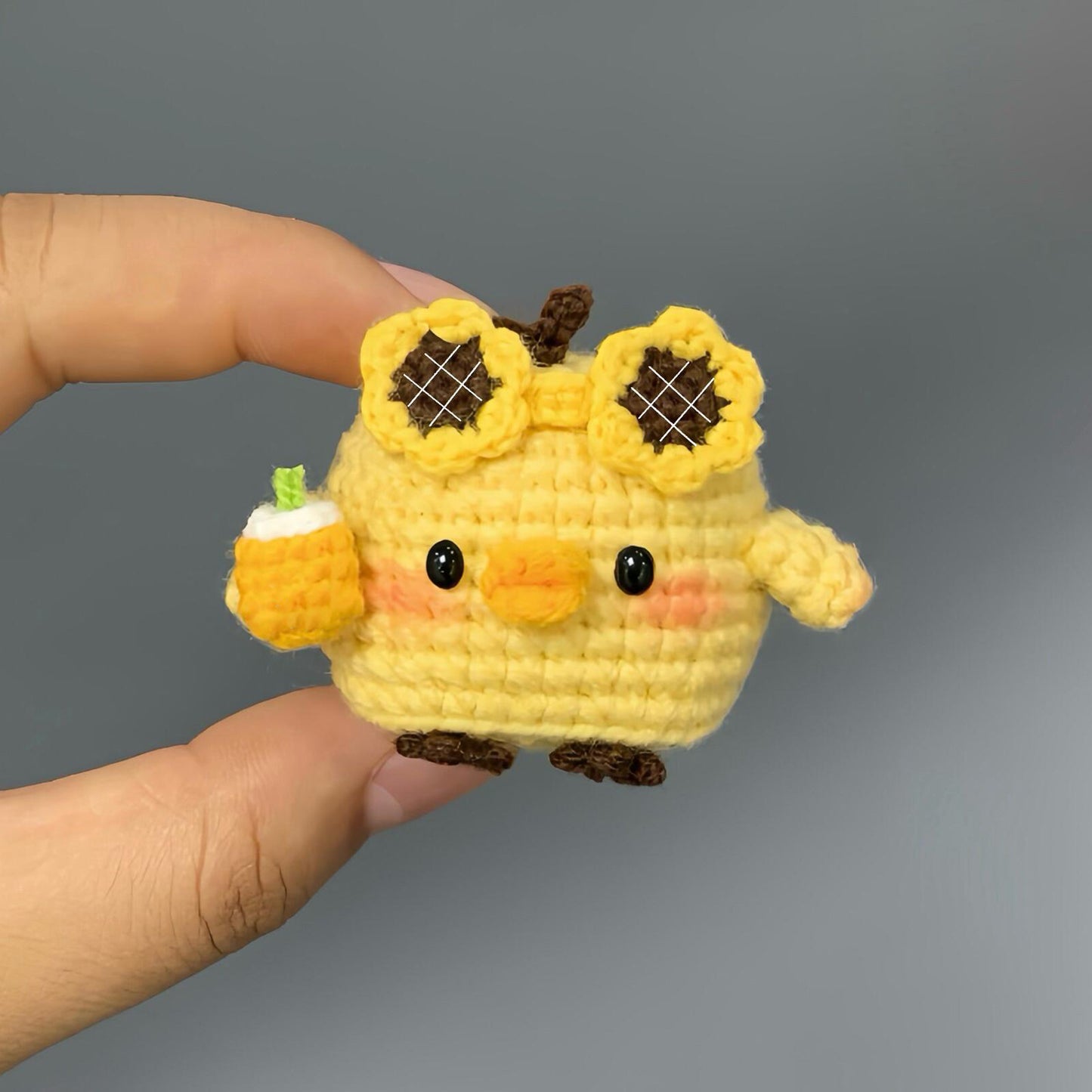diy wool chick doll material package