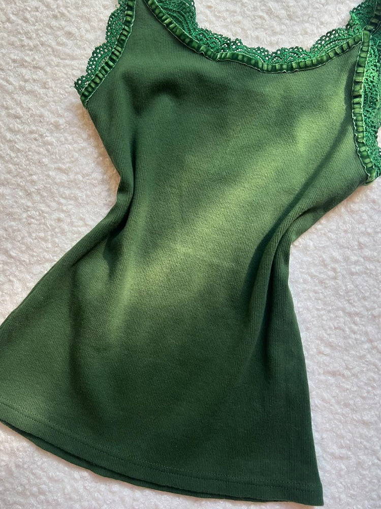 retro green camisole