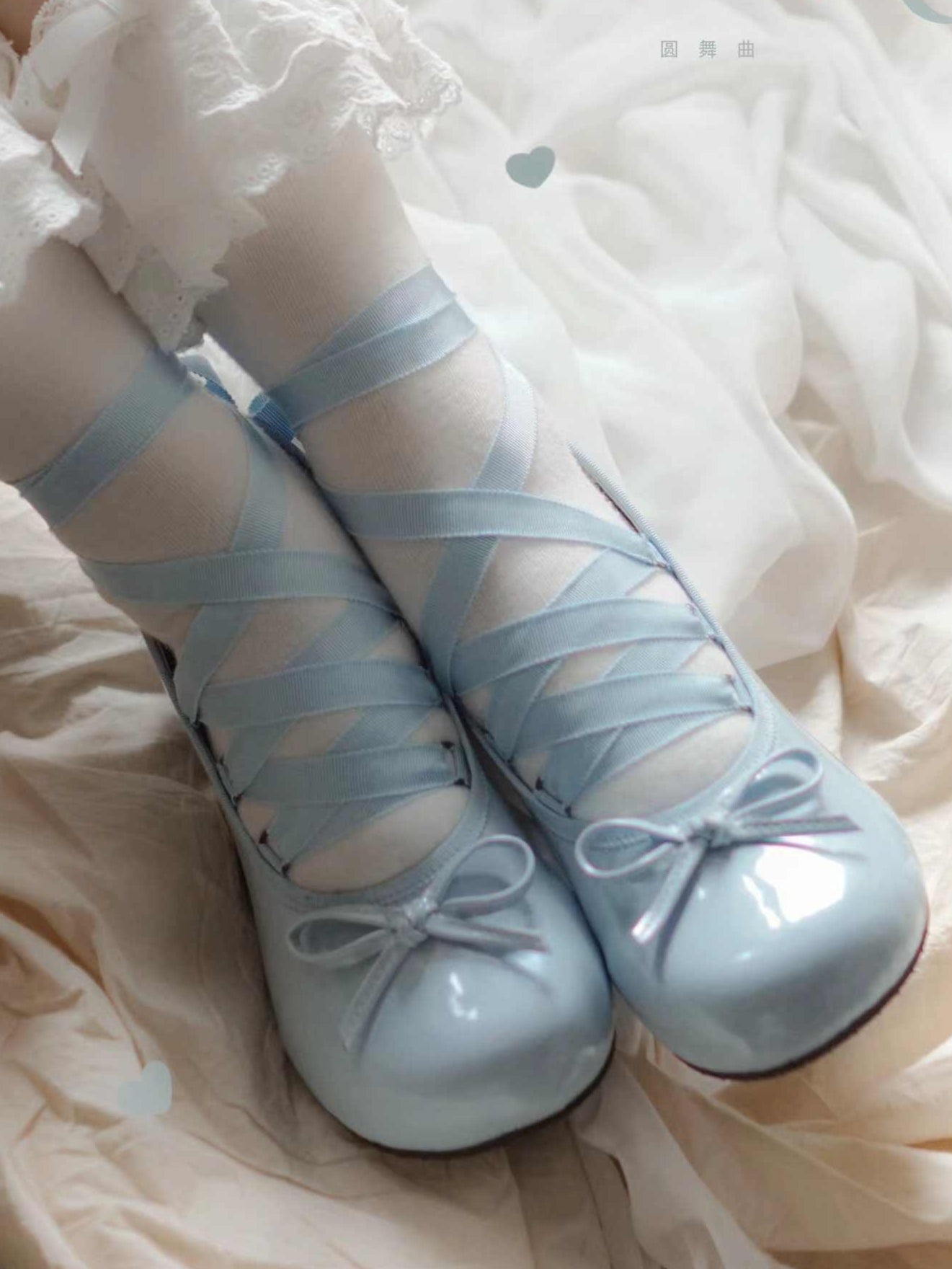 Detachable Strap Bow Ballet Shoes