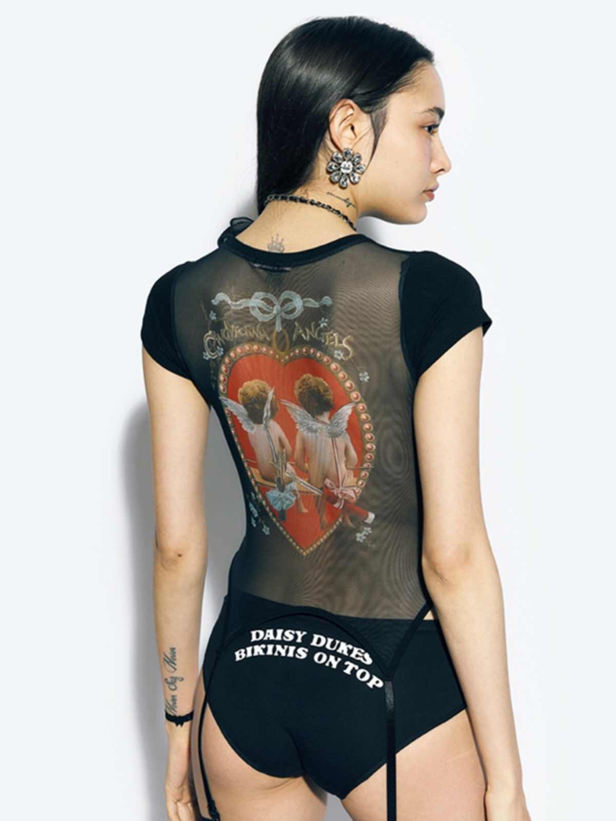Mesh Angel Love Top
