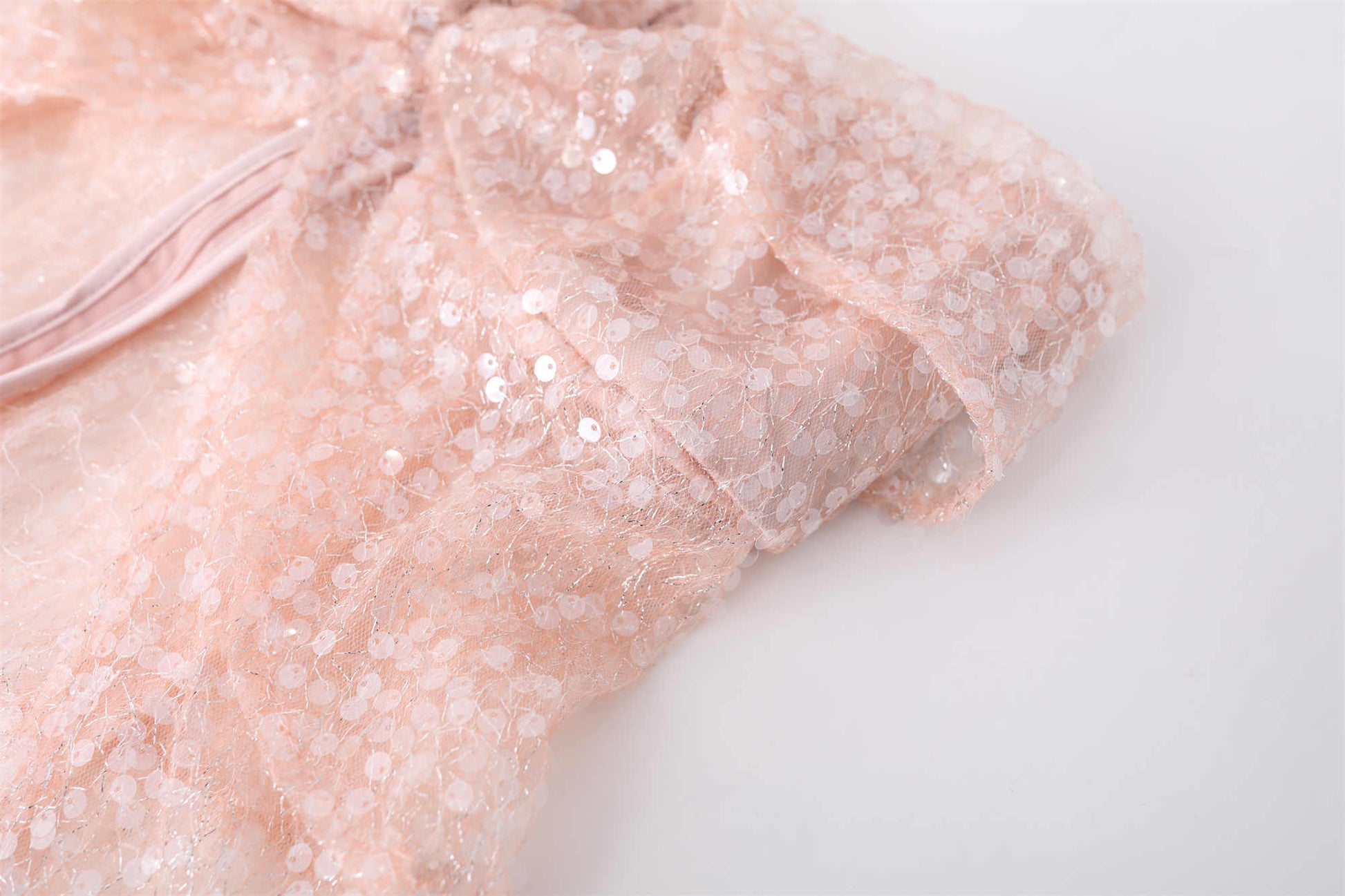 Pink Sequined Fishtail Suit