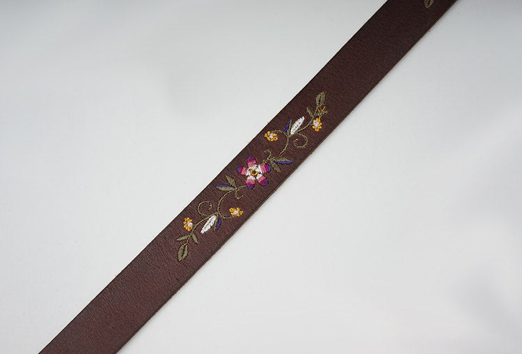 Vintage Embroidered Floral Belt