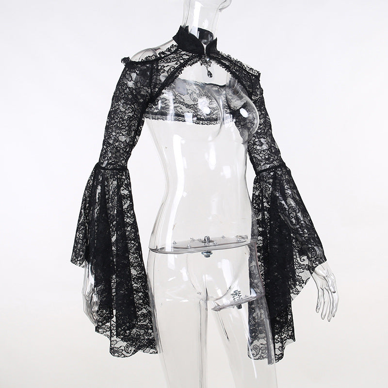 Gothic Lace Waistcoat Sleeves