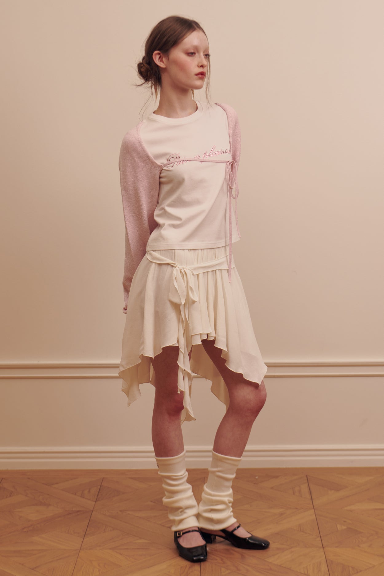 Ballet Strap Irregular Skirt