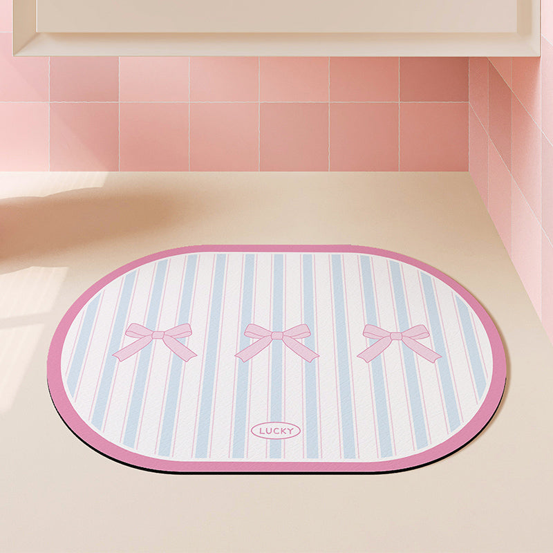 cue bow Bathroom floor mats