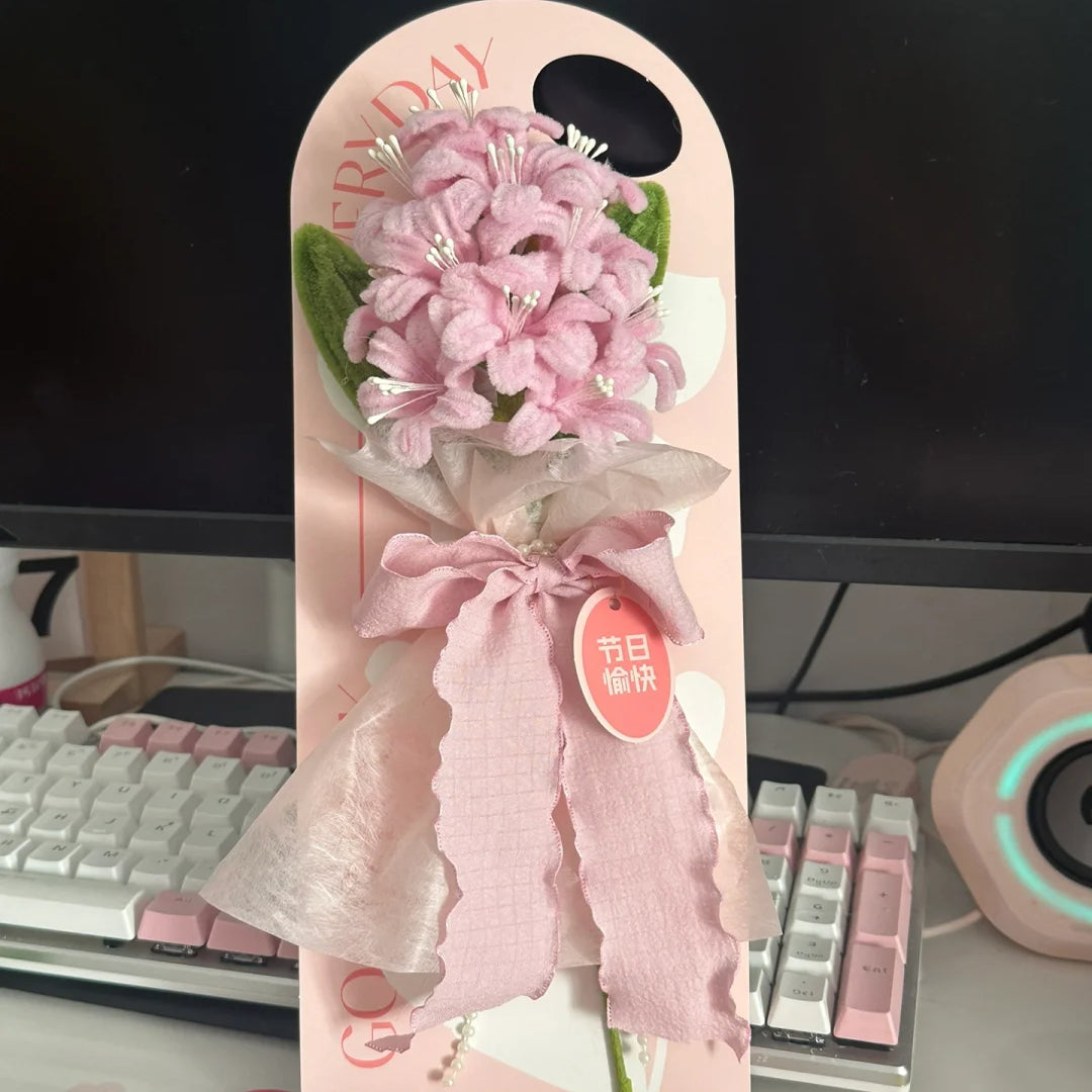 diy twisting flowers stick card