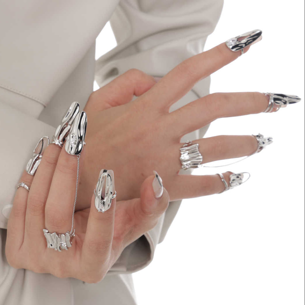 Metal Nail Combination Rings