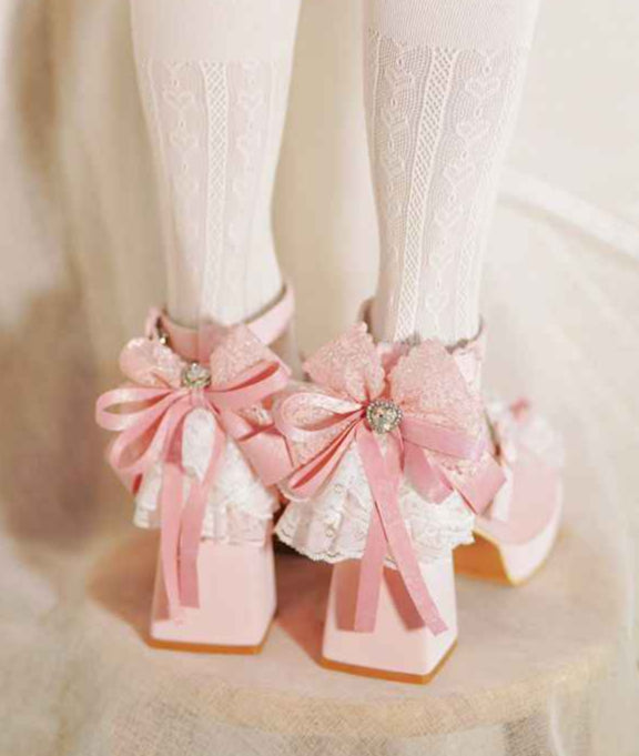 Lace Bow Doll-like Lolita Shoes