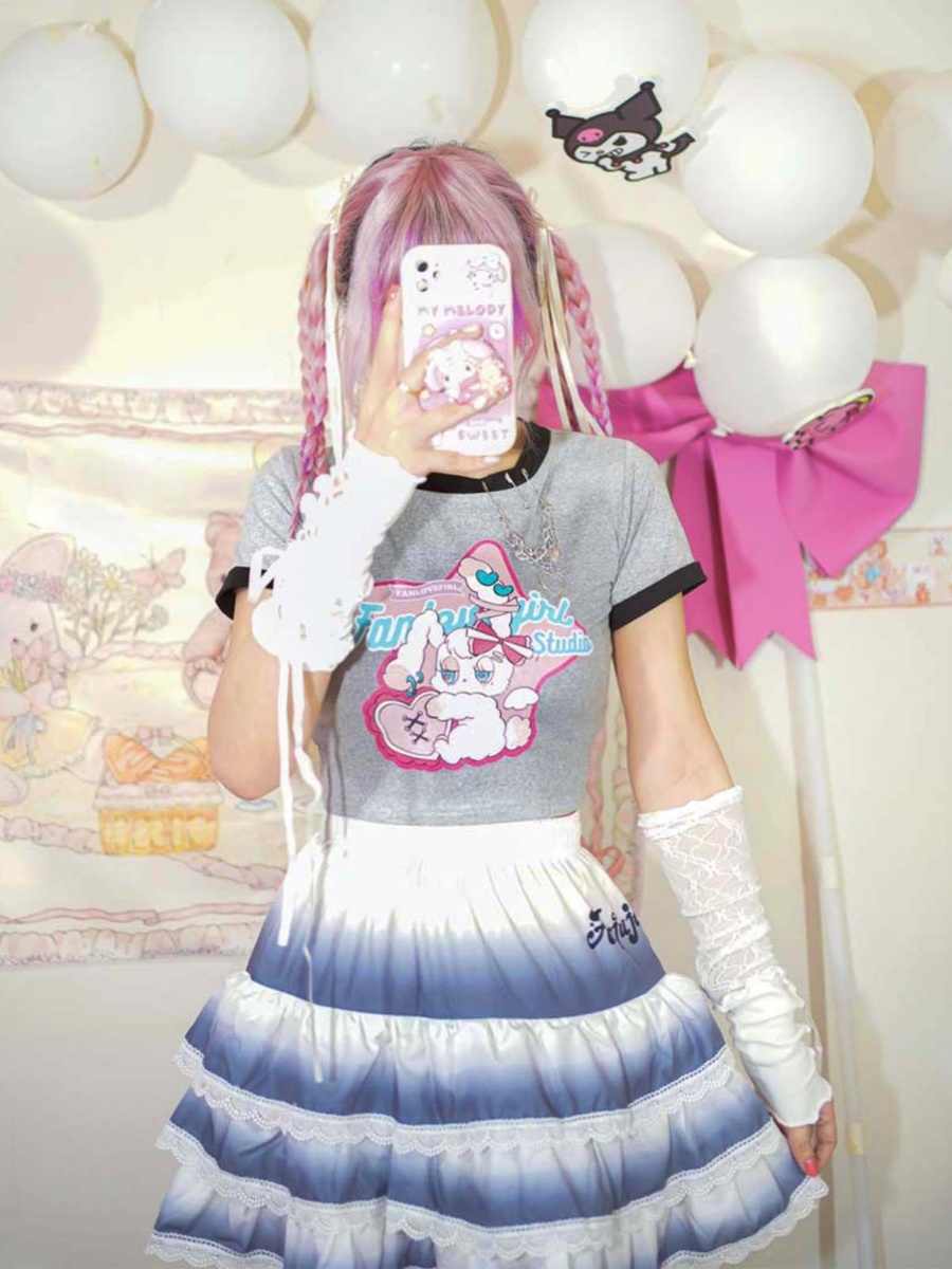Y2K Cotton Rabbit T-shirt