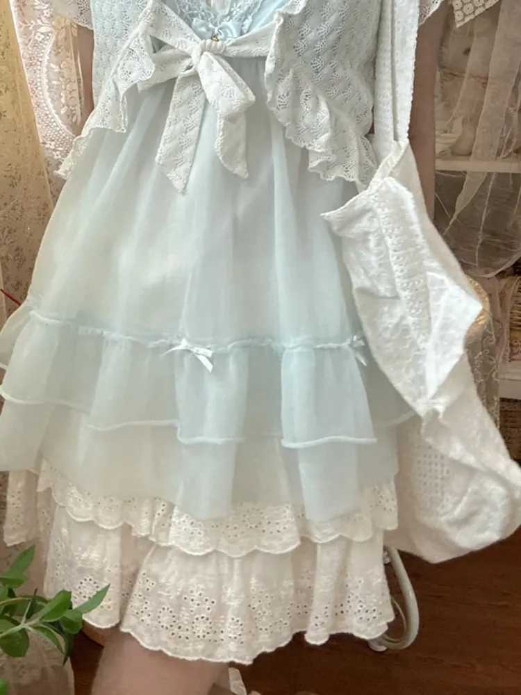 Vintage Baby Blue Skirt Three-piece Suit