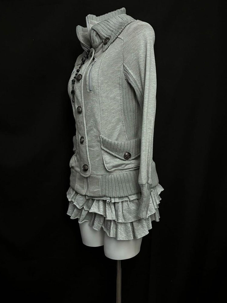 vintage retro gray jacket