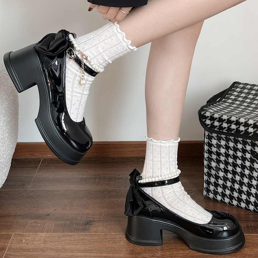 French Pearl Mary Jane Shoes