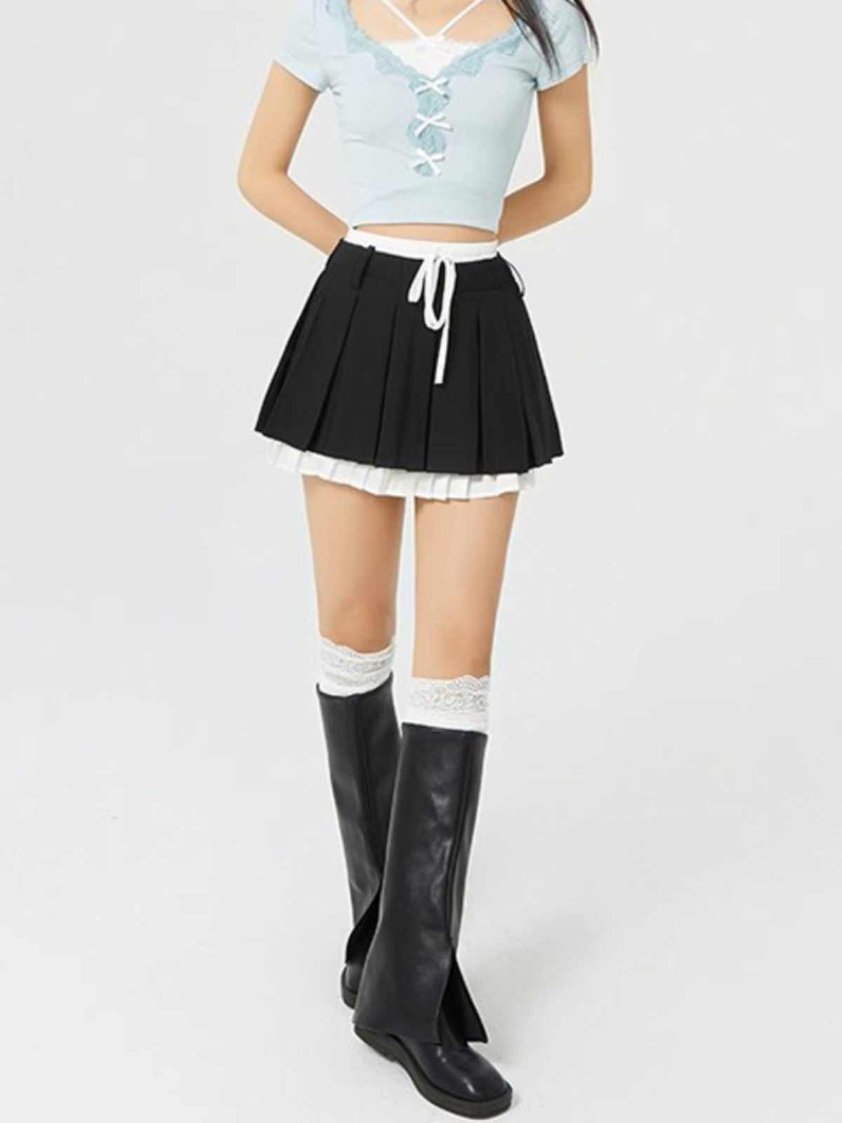 Preppy Pleated Skirt