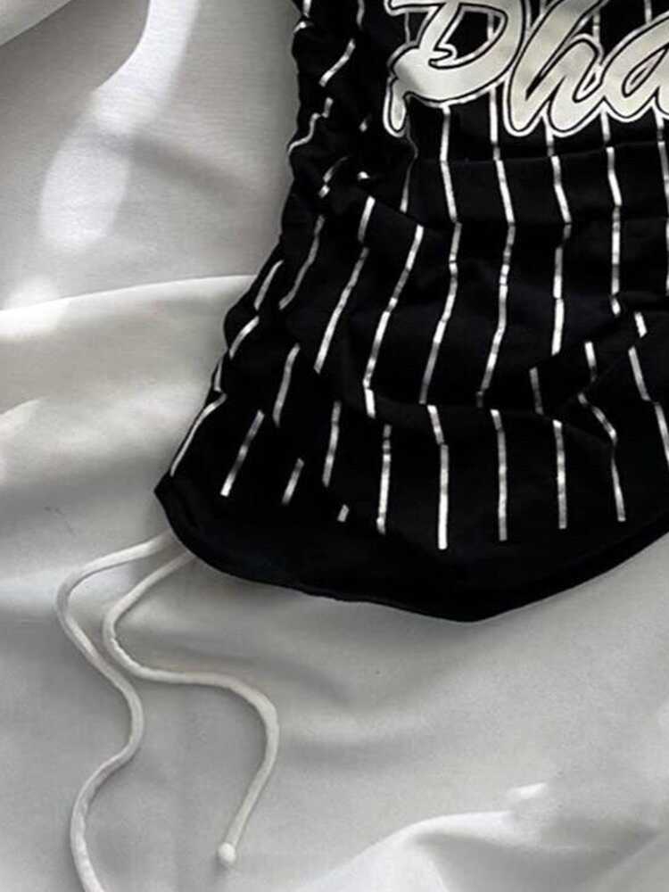 Striped Tube Top Top