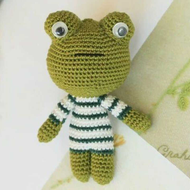 DIY wool Cute frog bag keychain