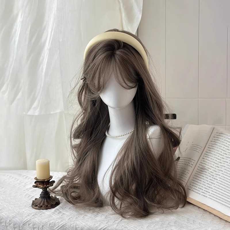 Brown Long Curly Wig