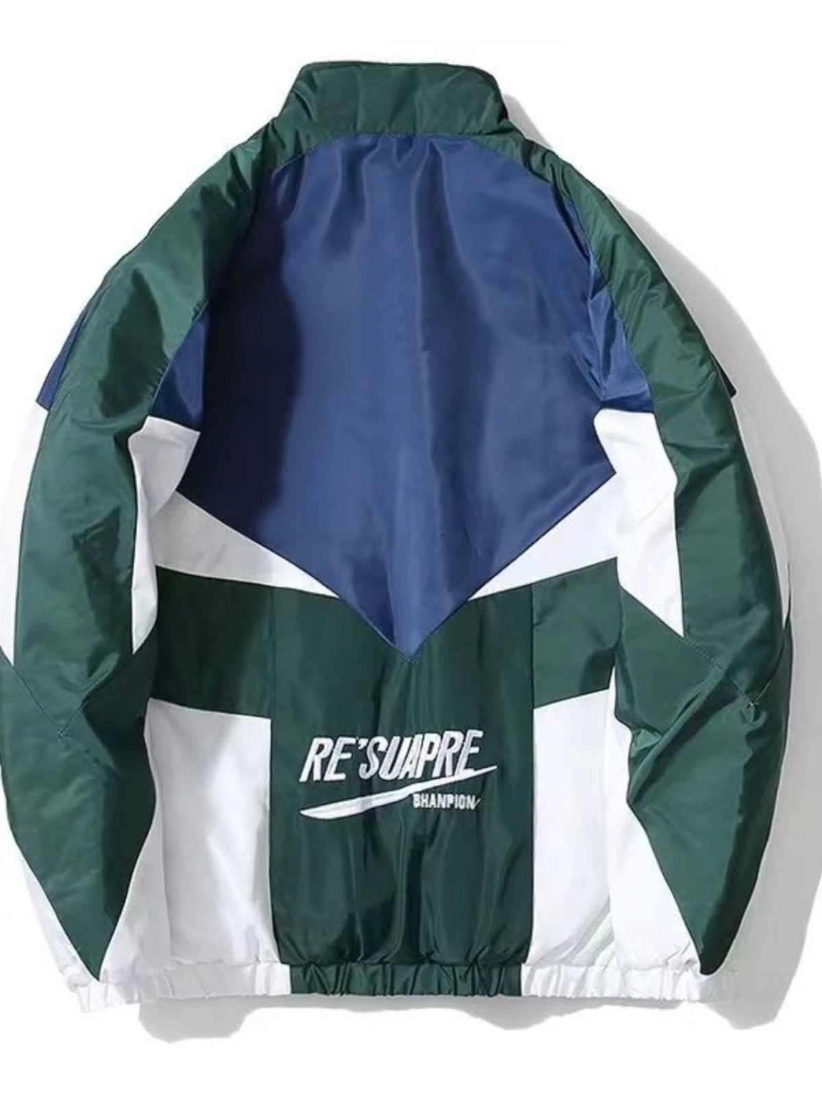 Acubi Collar Contrasting Patchwork Jacket