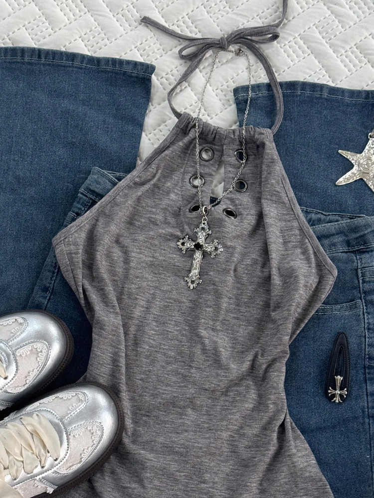 Retro Gray Top