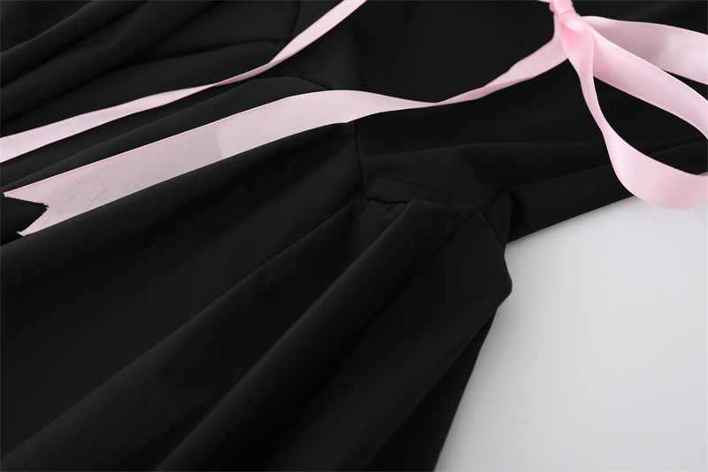 Ballet Drawstring Dark Coquette Dress