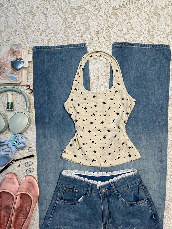 letter printed long-sleeved Top
