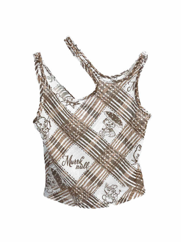 Y2K Mesh Rabbits Tank Top