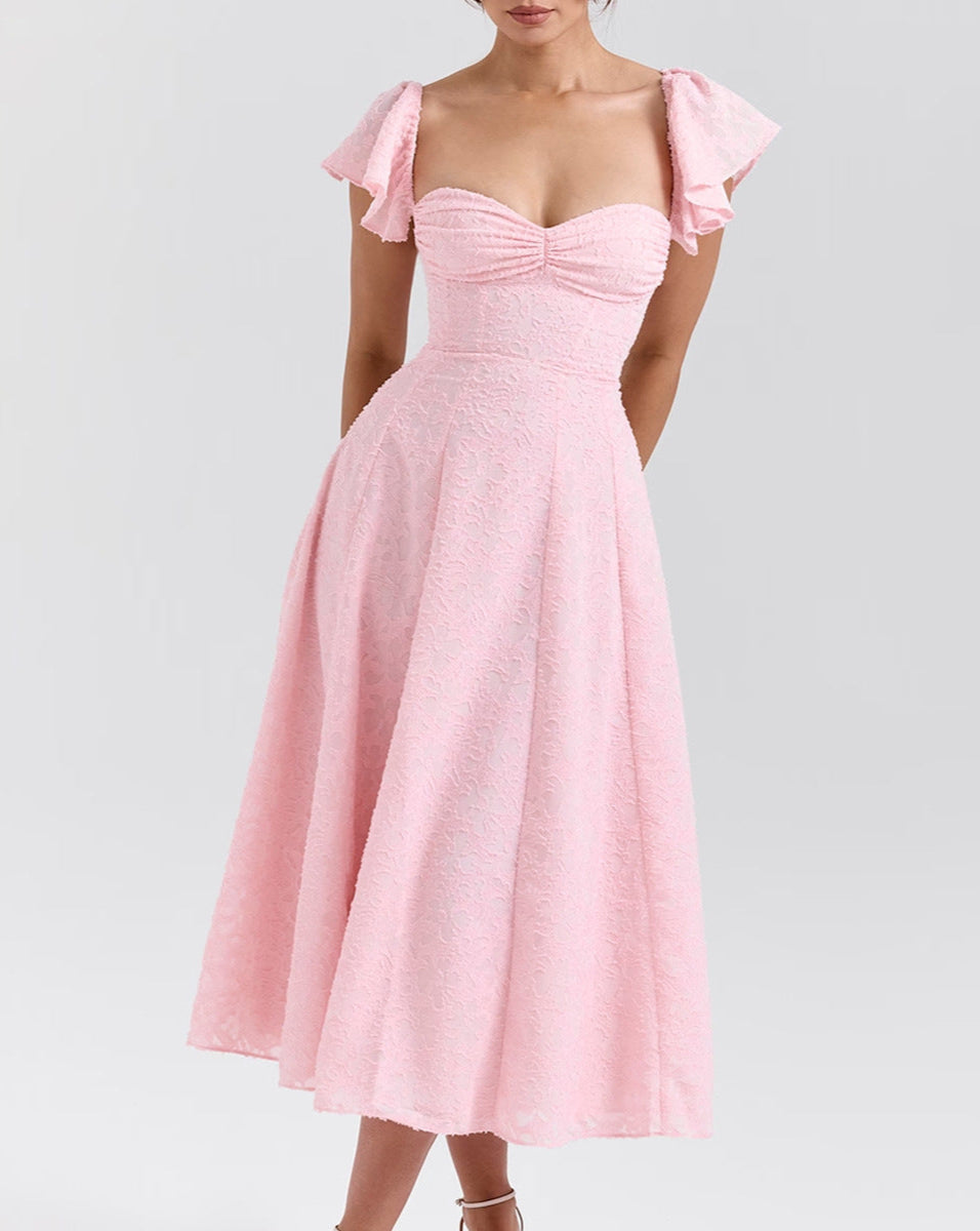 Square Neck Backless Dress