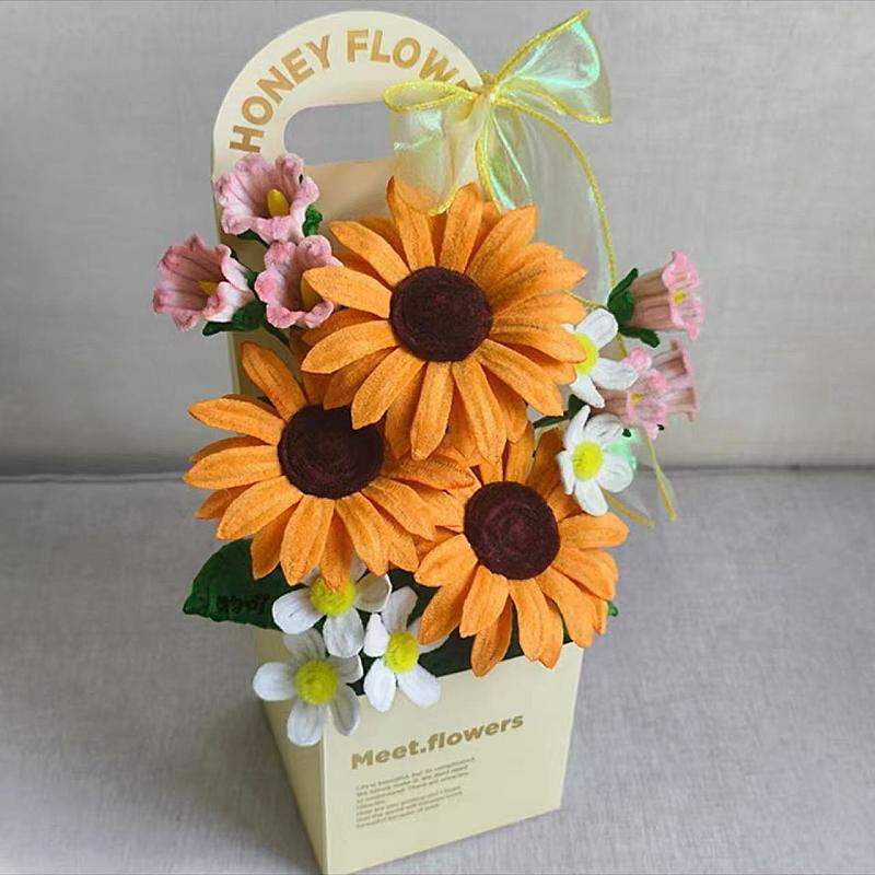 handmade Twisting stick flower box
