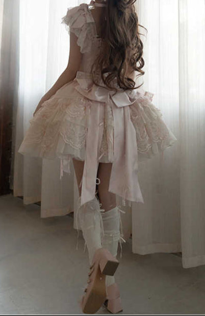 Pink Swan Ballet Lolita Dress