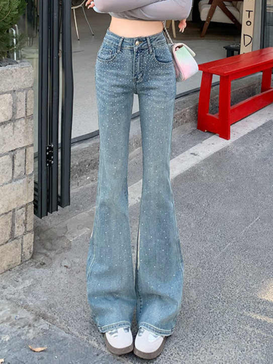 Coquette Diamond Stretch Flare Jeans